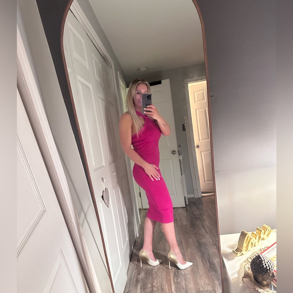 Fuchsia Two Piece Set Bodycon